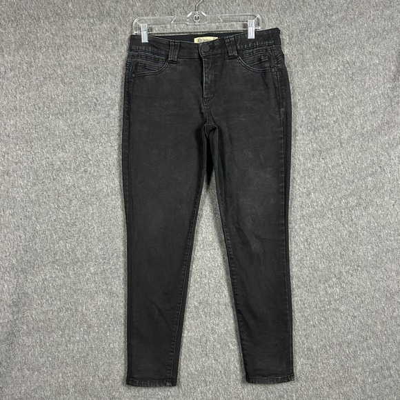 Democracy Skinny Jeans Womens Size 10 Black Dark Wash Ab Technology Stretch - Picture 1 of 16